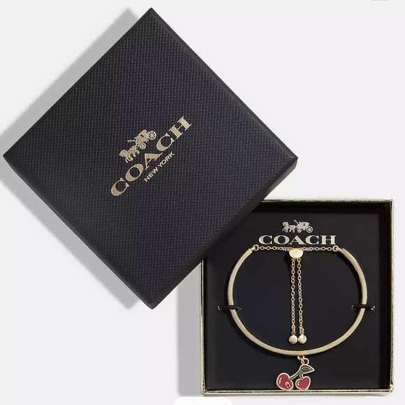 COACH Heart Cherry Slider Bracelet - Picture 1 of 3
